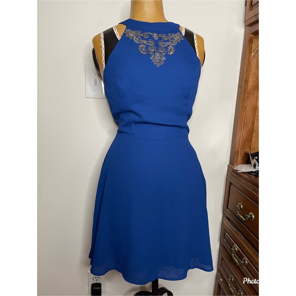 Francesca’s blue dress
